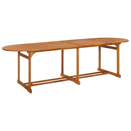 Table à dîner de jardin 280x90x75 cm bois d'acacia massif