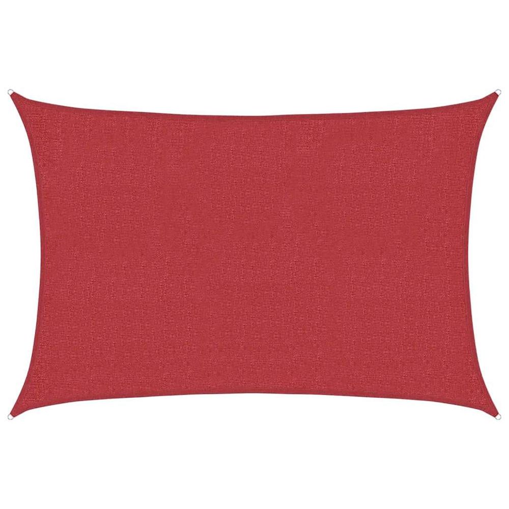 Voile d'ombrage 160 g/m² rouge 2x3 m pehd
