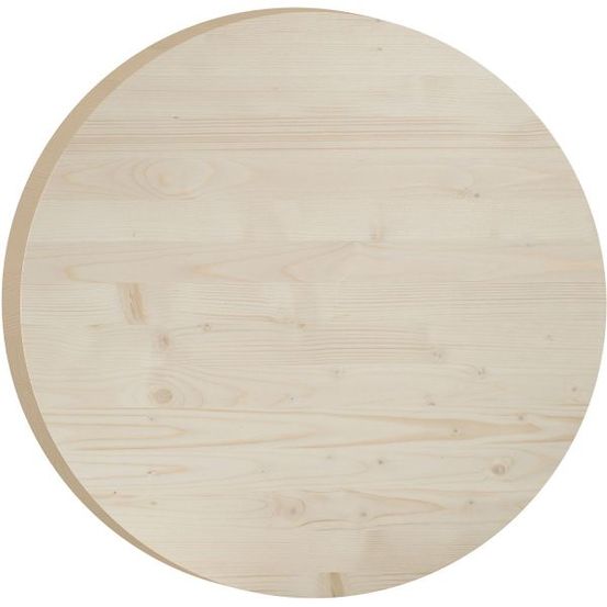 Plateau rond en pin 75 cm épaisseur 3 cm