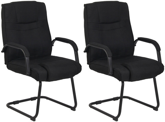 Lot de 2 chaises attila tissu