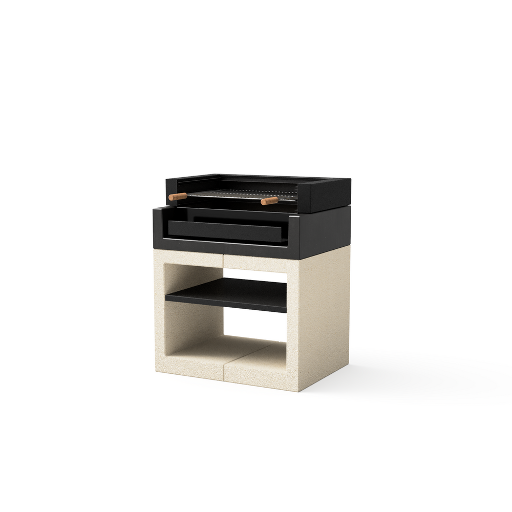 Barbecue kitaway grilll noir&blanc texturé