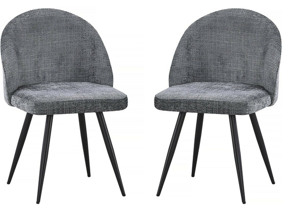 Lot de 2 chaises en tissu