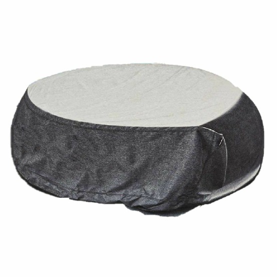 Housse de protection pour table ronde hambo - 200 x 200 x 80 cm - gris