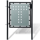 Portail simple de clôture noir 100x150 cm