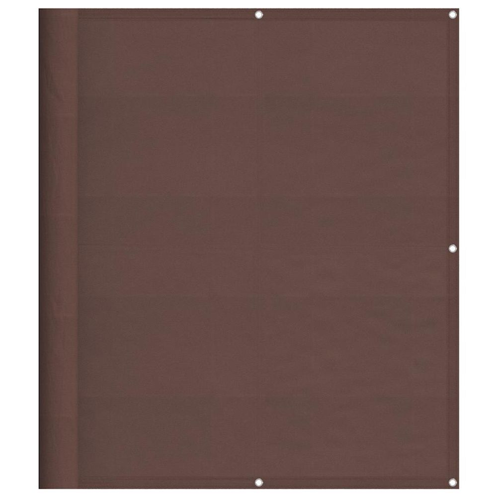 Écran de balcon marron 120x700 cm 100% polyester oxford