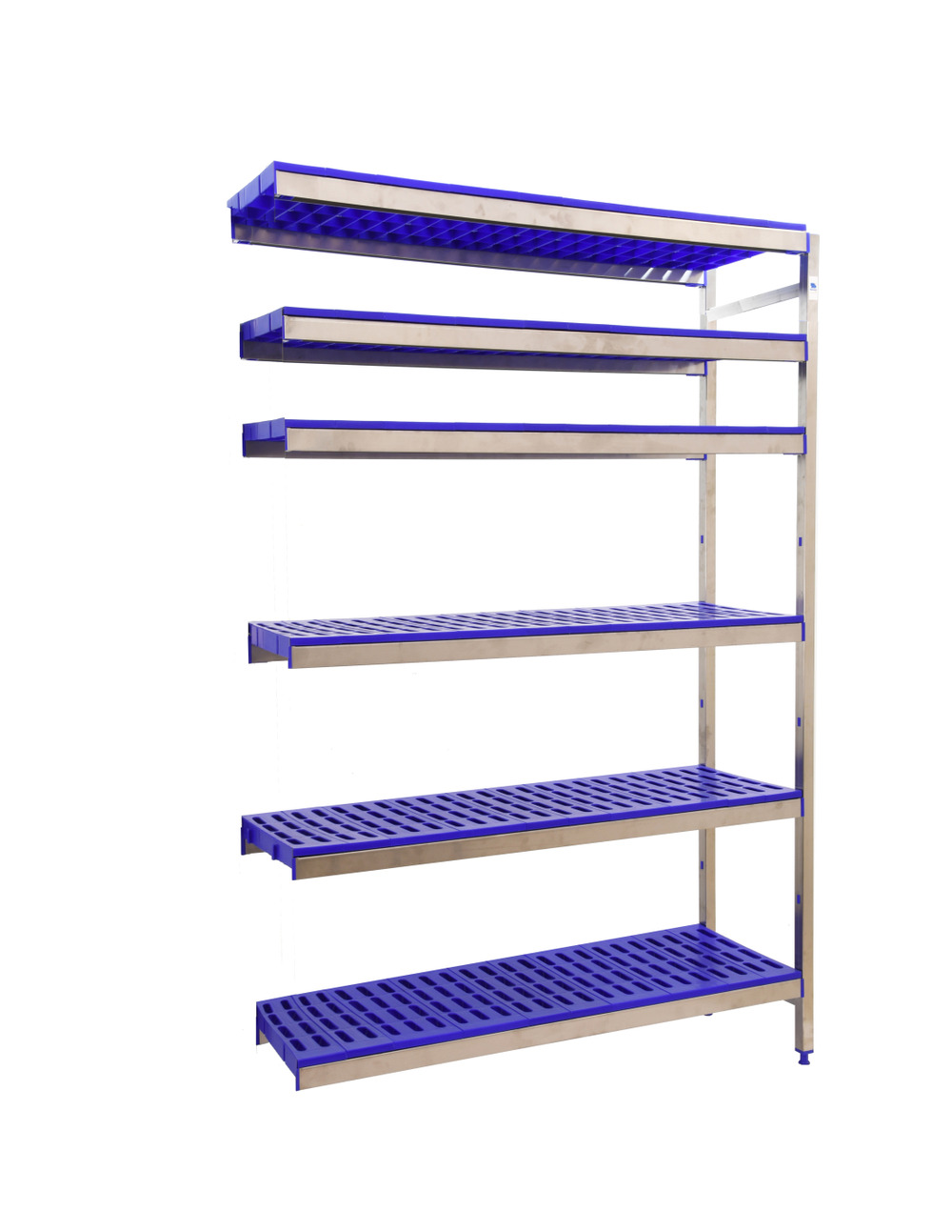 Etagère sans vis simoninox aditiooranl 6pp/2000x860x400 a.inox/bleu 2000x860x400 - simonrack