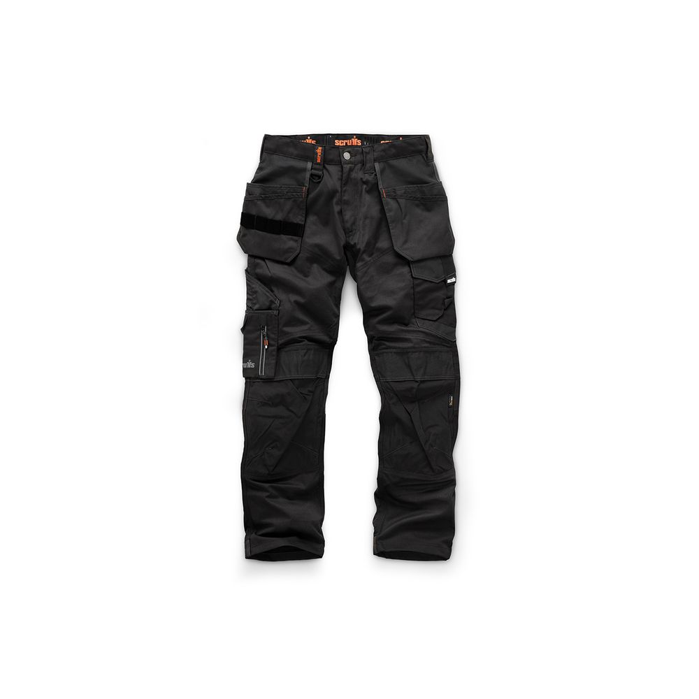 1 pantalon trade noir avec poches-étuis - taille 46 r - scruffs