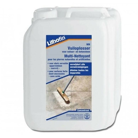 Lithofin mn multi-nettoyant 5 l - nettoyant pierre naturelle fin de chantier et sol encrassé