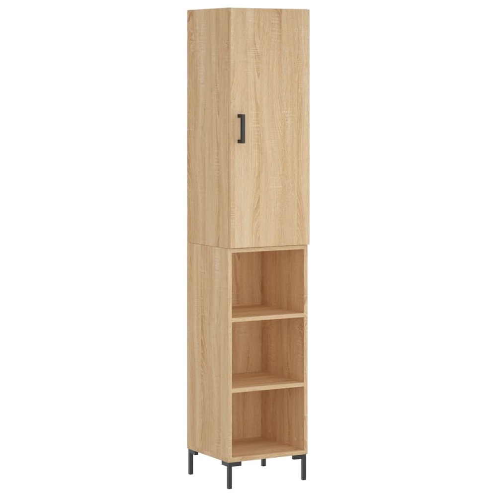 Buffet bahut commode armoire meuble de rangement organisateur cuisine salle de séjour salon haut sonoma 34,5 x 34 x 180 cm bo