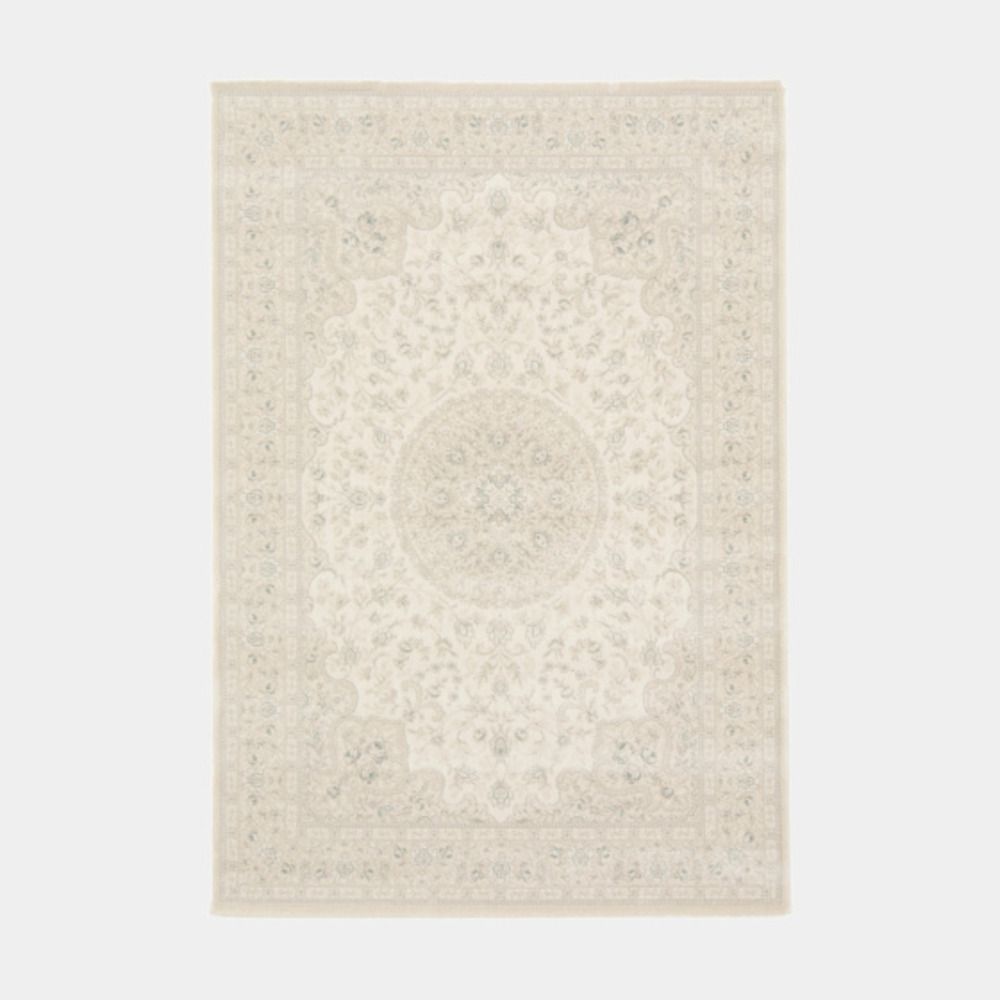 Tapis à motif floral oriental - médina - écru - 200 x 290 cm