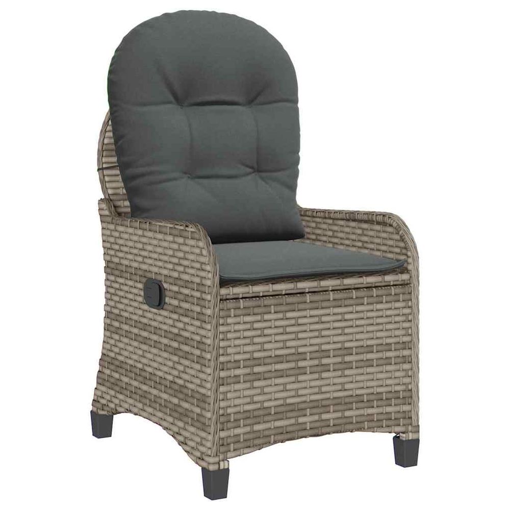 Fauteuil inclinable gris polyrotin