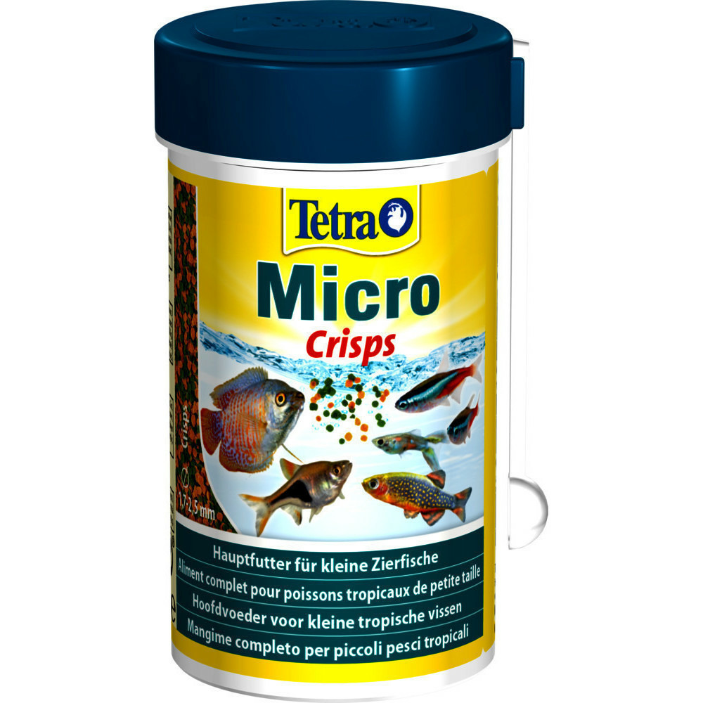 Micro crips aliment complet pour petit poisson tropicaux 39g/100ml