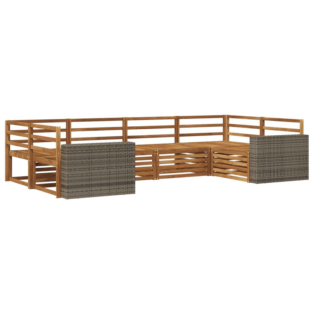 Ensemble de canapés d'extérieur 6 pc naturel