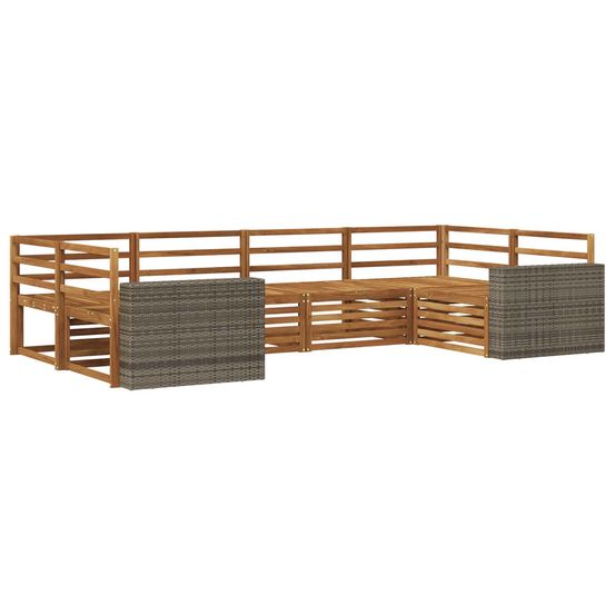 Ensemble de canapés d'extérieur 6 pc naturel