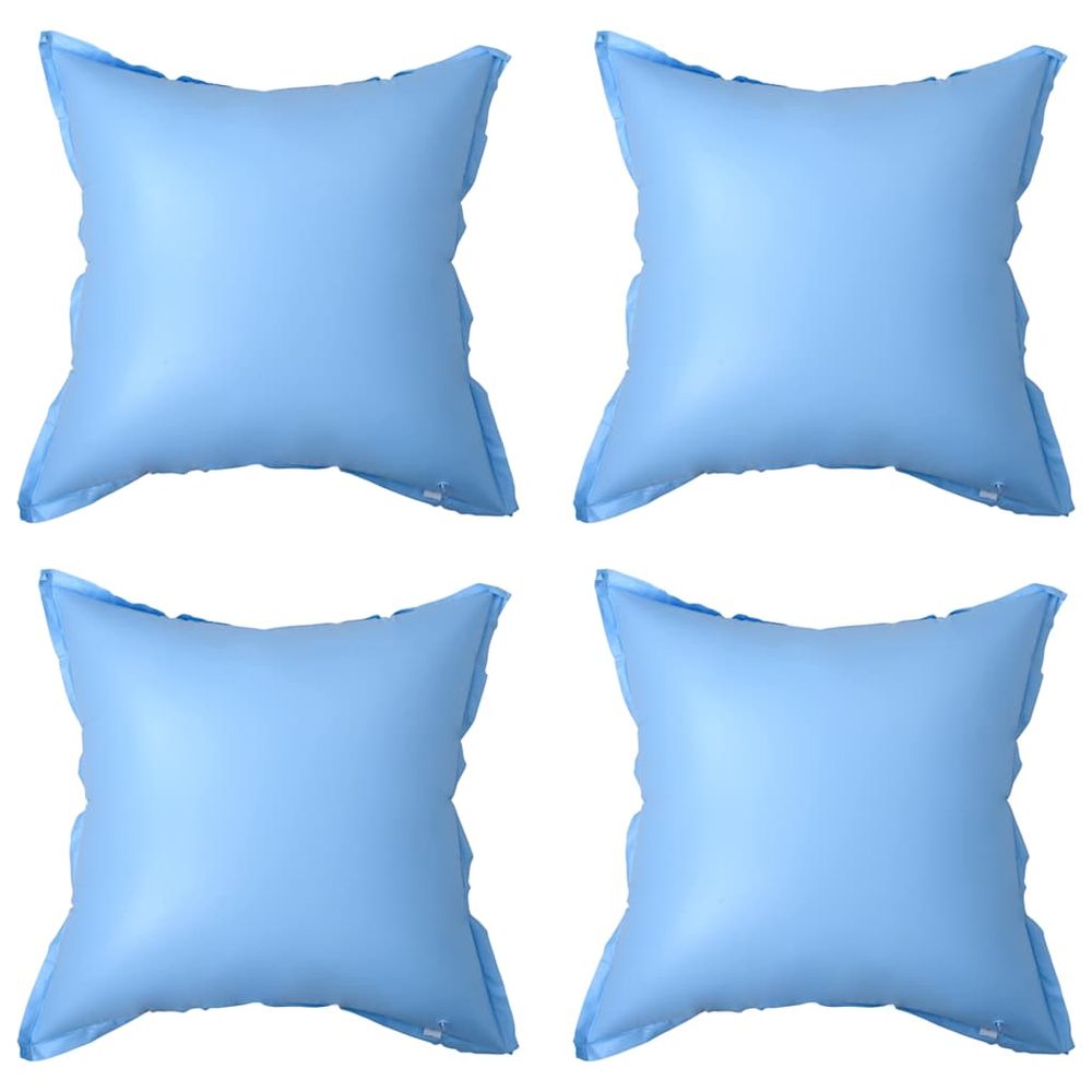 Oreillers gonflables de housse de piscine hors sol 4 pcs pvc