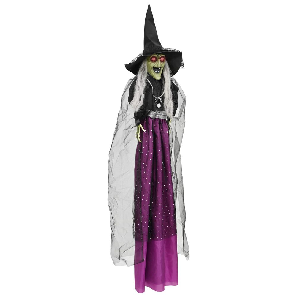 Sorcière suspendue d'halloween spooka pourpre 30 x 133 cm