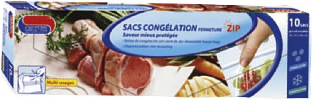 Sac congelation zip pm 18x22cm