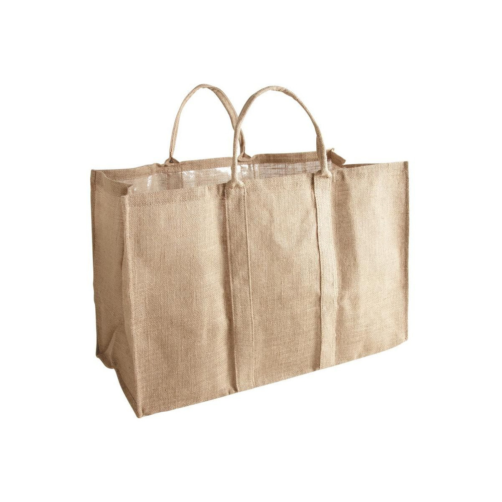 Sac à bûches en jute