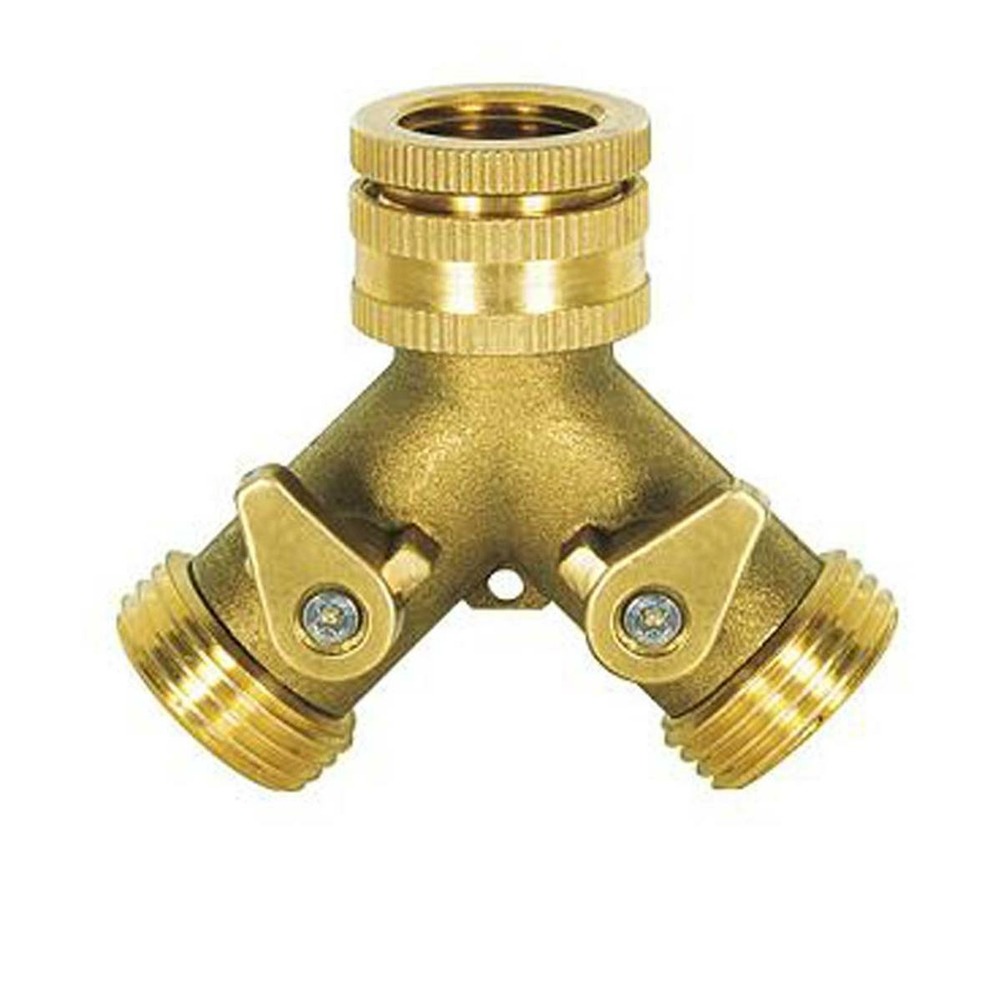 Nez de robinet laiton à double circuits 20/27 (3/4 )