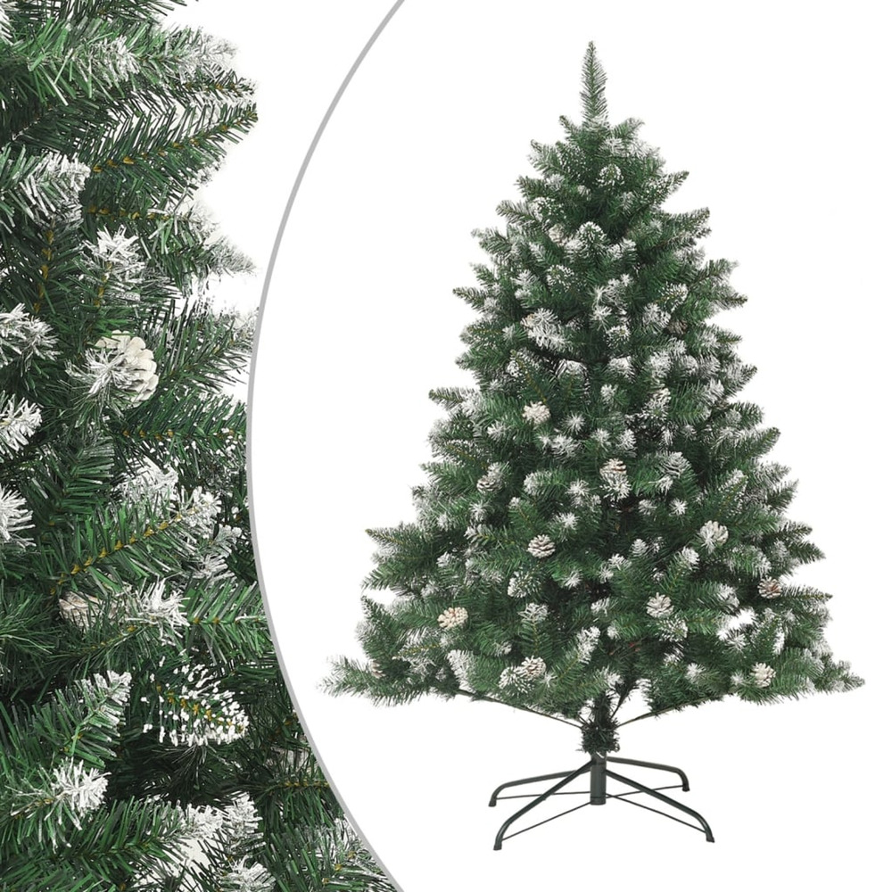 Sapin de noël artificiel avec support 120 cm pvc
