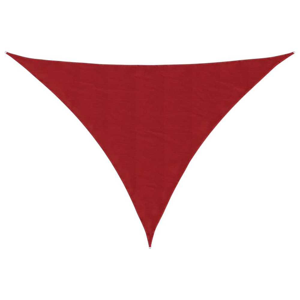 Voile de parasol tissu oxford triangulaire 2,5x2,5x3,5 m rouge