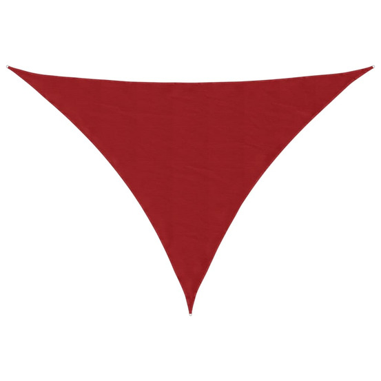 Voile de parasol tissu oxford triangulaire 2,5x2,5x3,5 m rouge