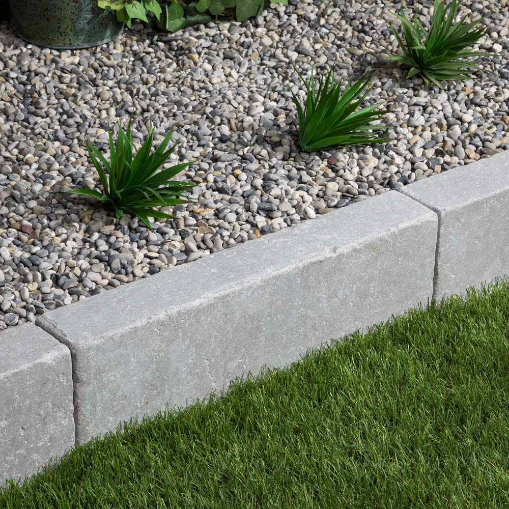 Bordure de jardin pierre de l'atlas gris 50x15x8 cm (lot de 40 bordures soit 20 mètres) - ro'ma nature