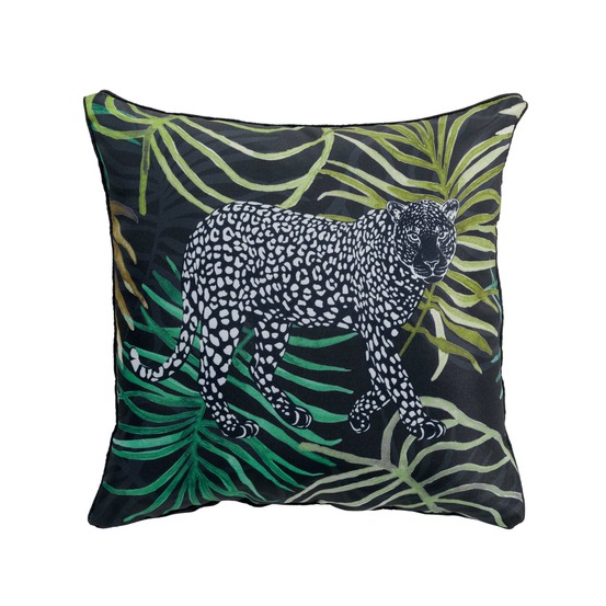 Coussin passepoil collection tropical green