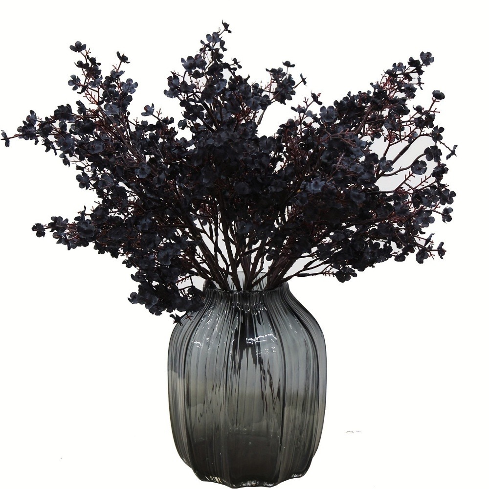 Lot de 10 fleurs artificielles de gypsophila noir dtopbuyage