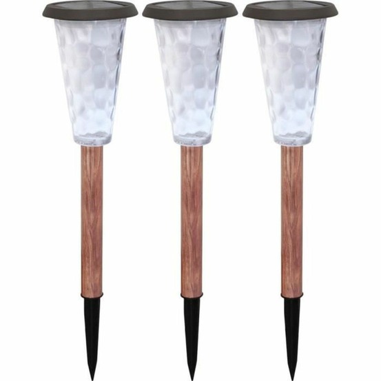 3 balises solaires canopo - 20 lumens - beige