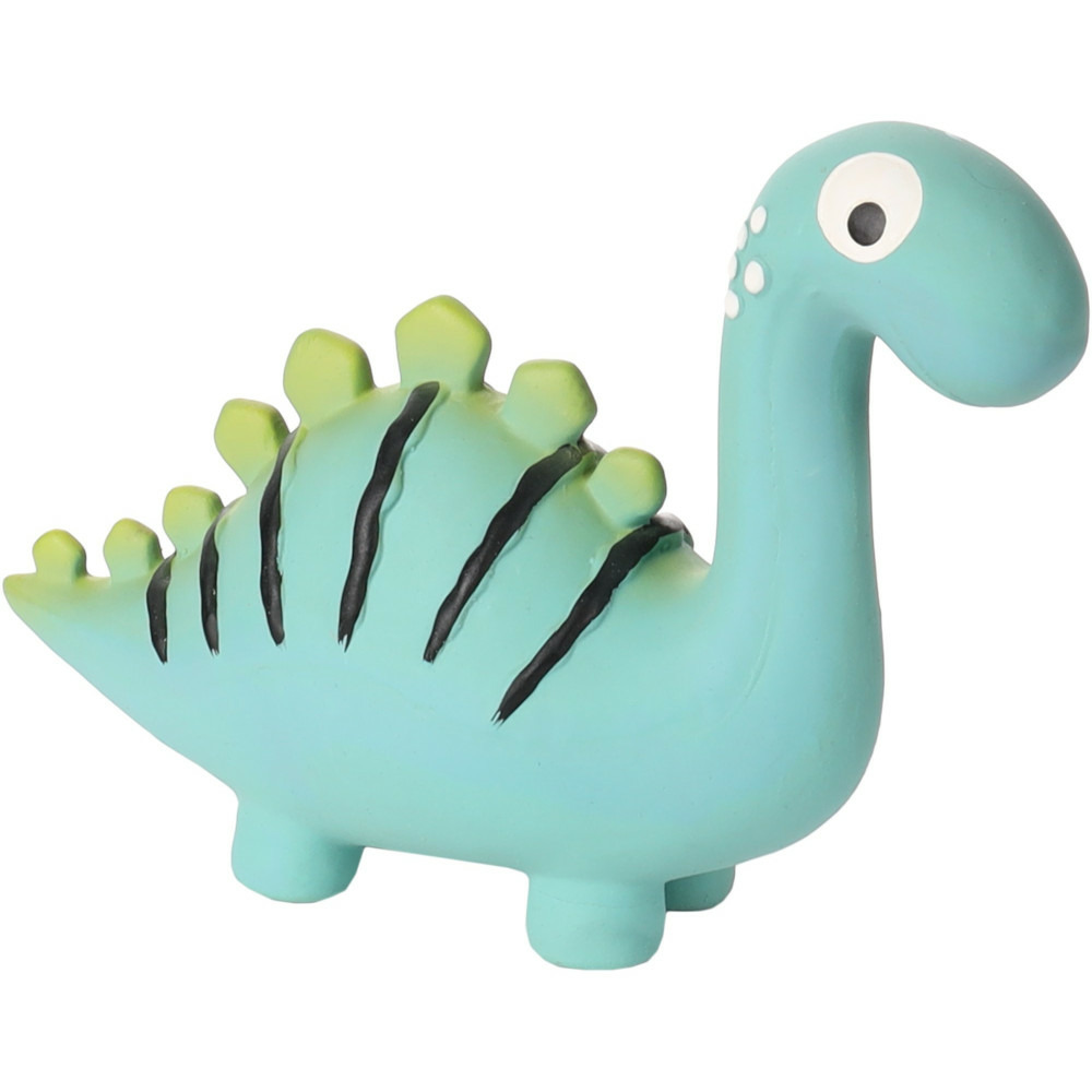 Jeux dinosaure vert en latex hauteur 13.5 cm pour chien
