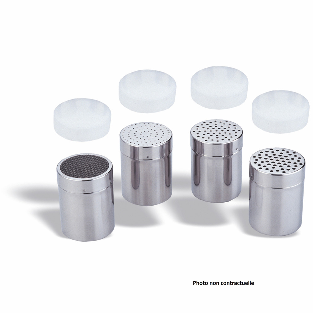 Saupoudreuse en inox maillée avec couvercle - pujadas