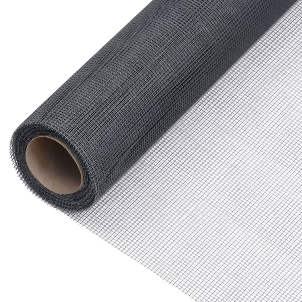 Écran en treillis fibre de verre 100x1000 cm gris
