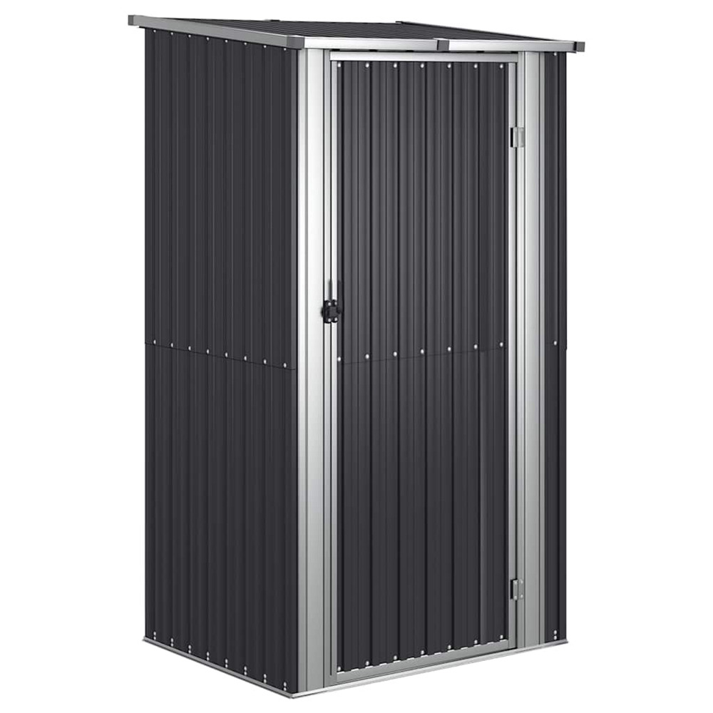 Abri de jardin anthracite 118,5x97x209,5 cm acier galvanisé