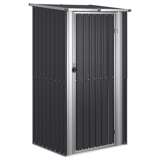 Abri de jardin anthracite 118,5x97x209,5 cm acier galvanisé