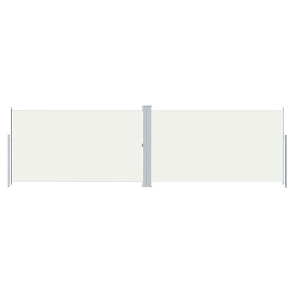 Auvent latéral rétractable crème 180x600 cm