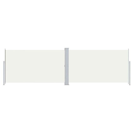 Auvent latéral rétractable crème 180x600 cm