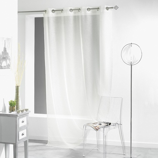 Panneau voilage à oeillet 140 x 240 cm sable lissea naturel