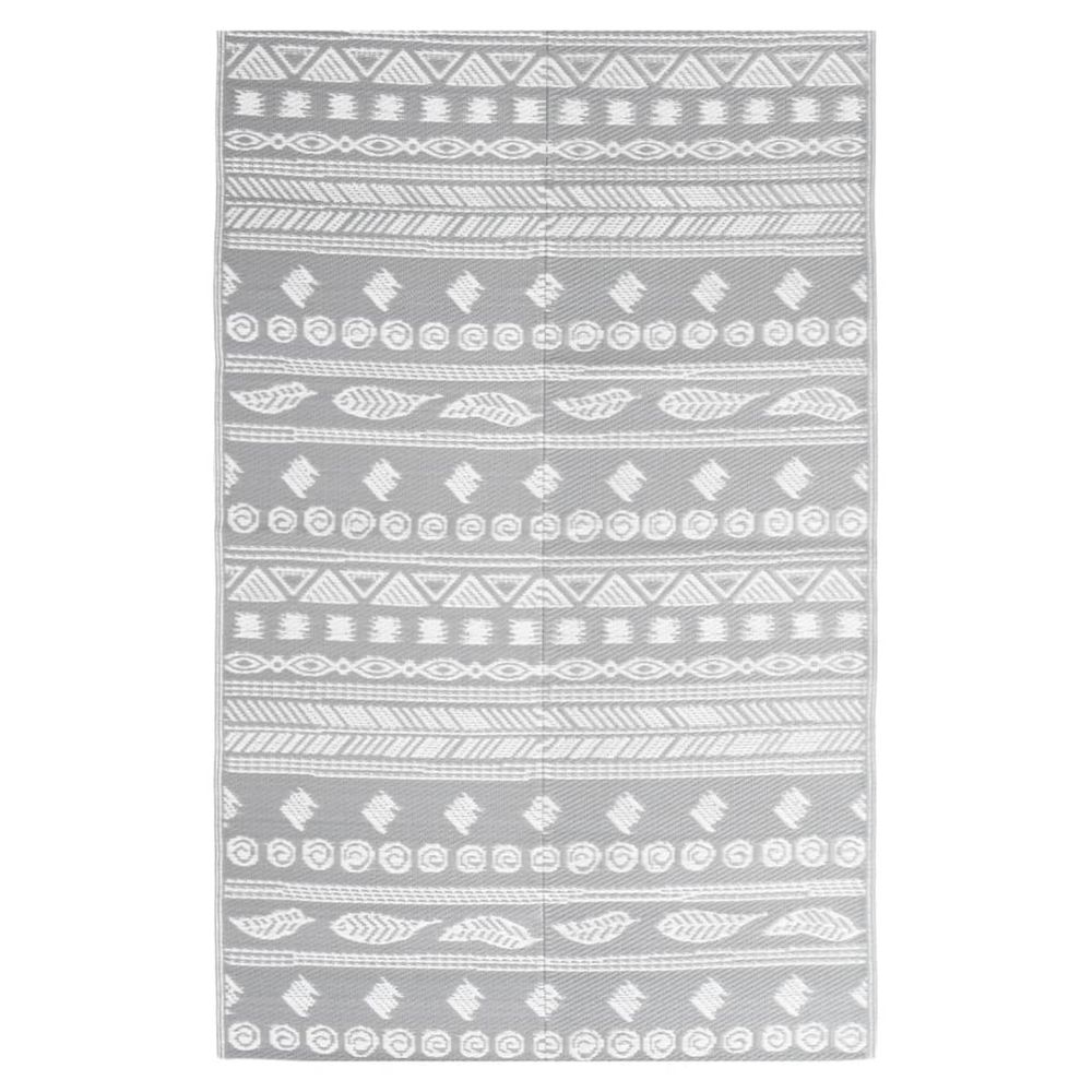 Tapis d'extérieur arakil gris 140x200 cm pp