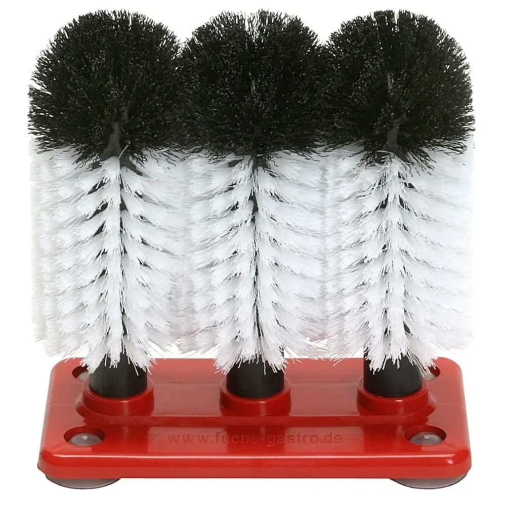 Brosse lave verre, ensemble de brosses à laver le verre - profis - gr-1 - 3 x 18 cm