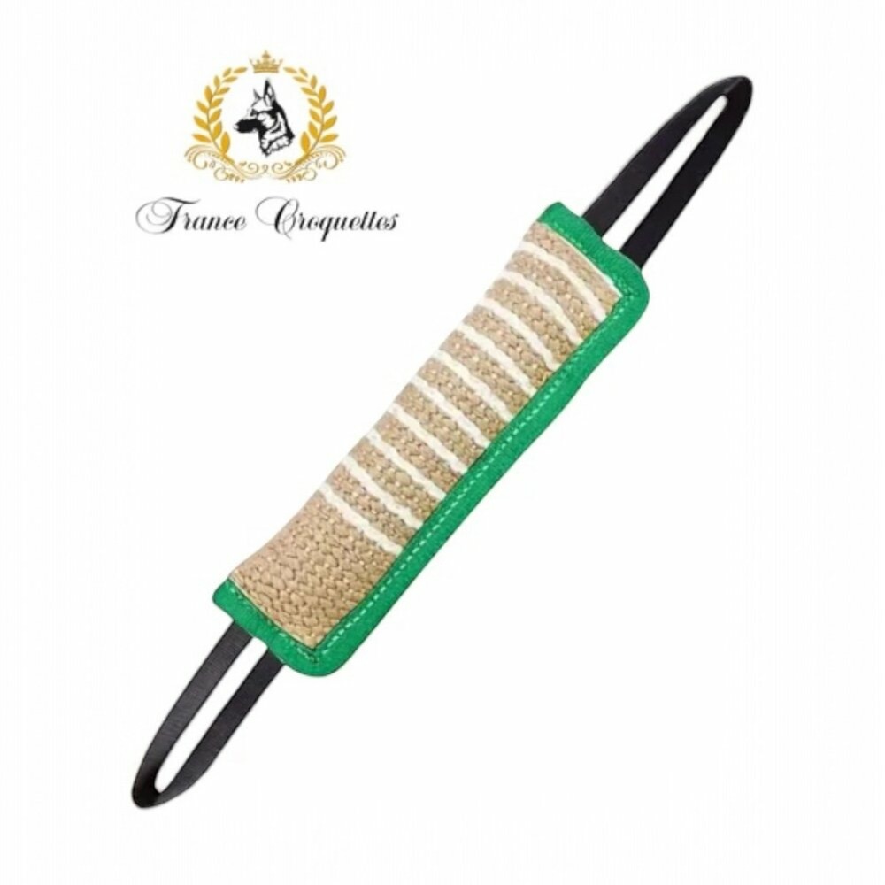 Boudin de jeux et de dressage canin en toile de jute 30cm pour chien, francecroquettes