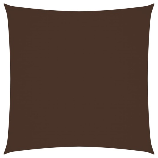 Voile toile d'ombrage parasol tissu oxford carré 4 x 4 m marron