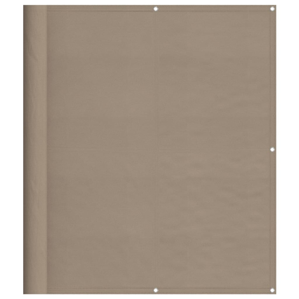 Écran de balcon taupe 120x1000 cm 100% polyester oxford
