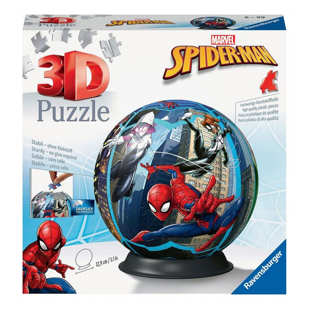 Puzzle 3d ball 72 p - spider-man