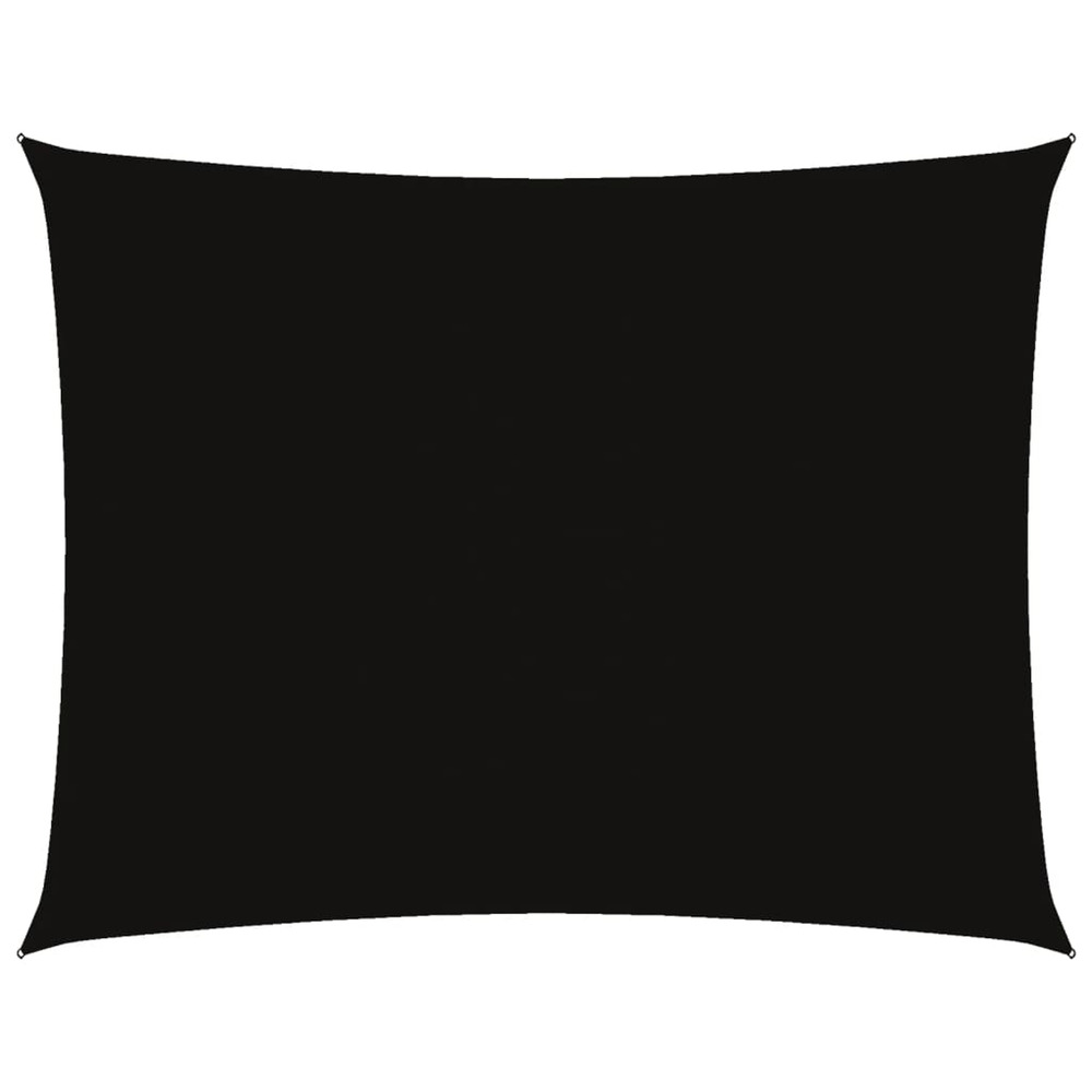 Voile de parasol tissu oxford rectangulaire 5x7 m noir