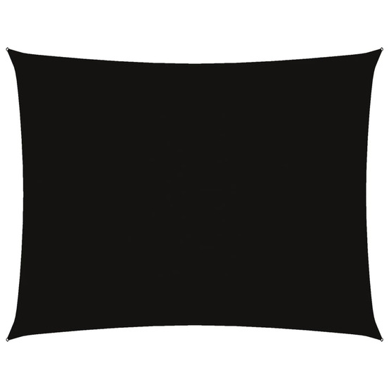 Voile de parasol tissu oxford rectangulaire 5x7 m noir