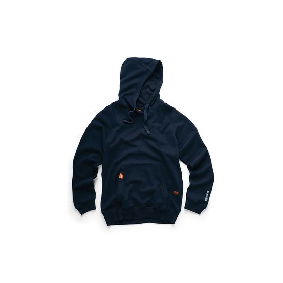1 sweatshirt à capuche eco worker bleu marine - taille xs - scruffs