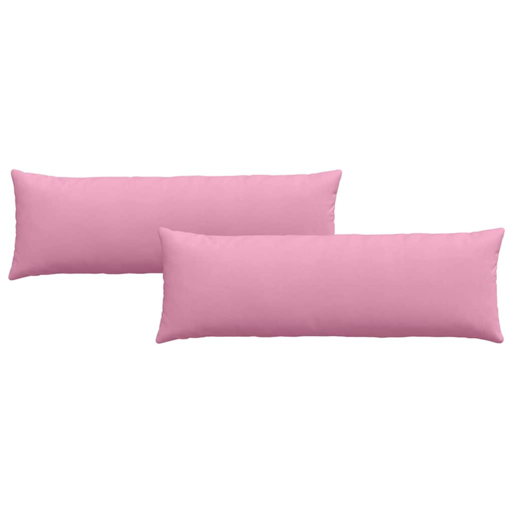 Coussins de canapé 2 pcs rose 120 x 40 cm tissu