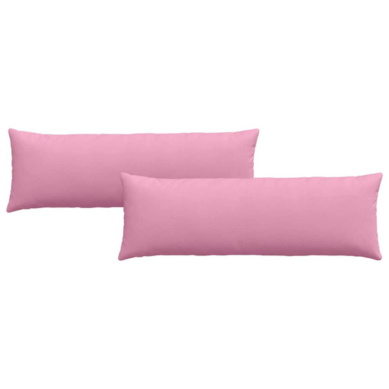 Coussins de canapé 2 pcs rose 120 x 40 cm tissu