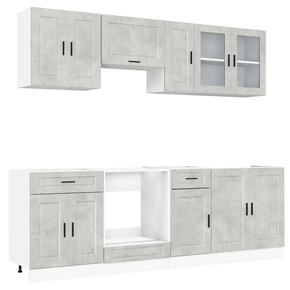 Ensemble de 8 meubles de cuisine 
